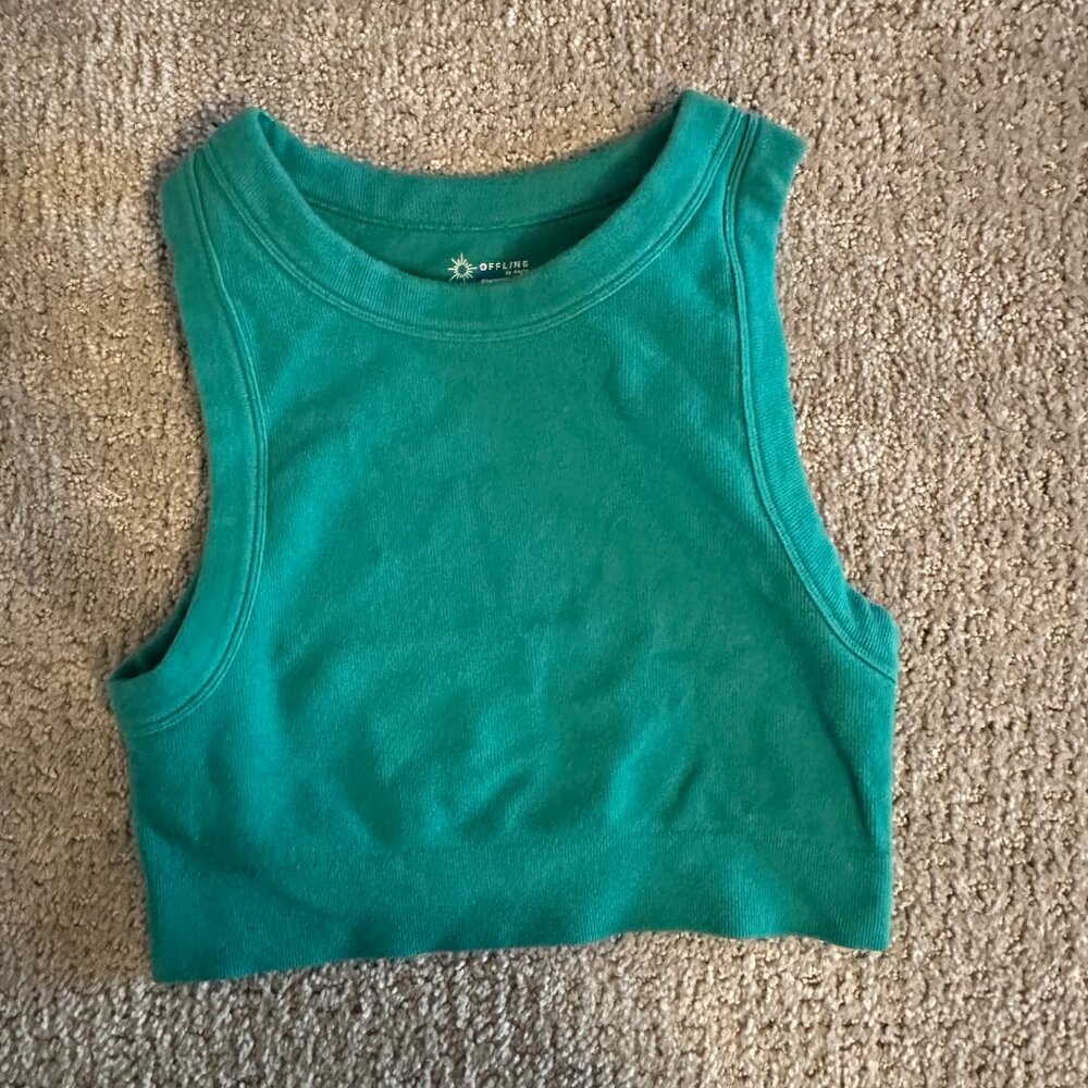 UNWORN - Aerie offline cotton crop tank